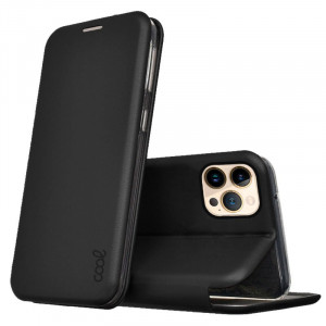 Fundação COOL Flip Cover para iPhone 13 Pro Max Elegância Preto D