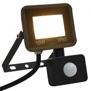 Foco LED con sensor 10 W blanco cálido D