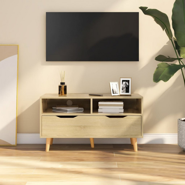 Mobiliário de TV aglomerado cor de carvalho Sonoma 90x40x48.5 cm D