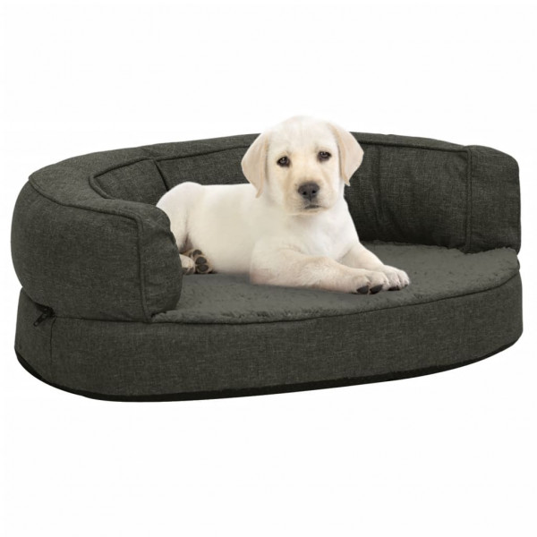Colchón para cama de perro ergonómico gris oscuro 60x42cm D