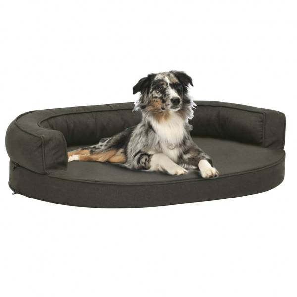 Colchão de cama de cão ergonómico cinza escuro 75x53 cm D