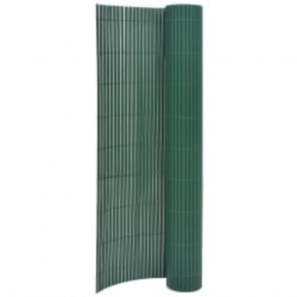 Valla de jardín de doble cara verde 110x500 cm D