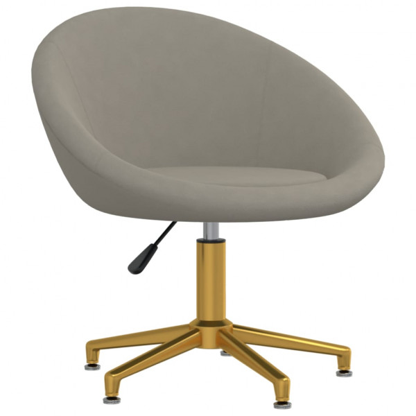 Silla de comedor de terciopelo gris claro Silla de comedor de terciopelo gris claro D