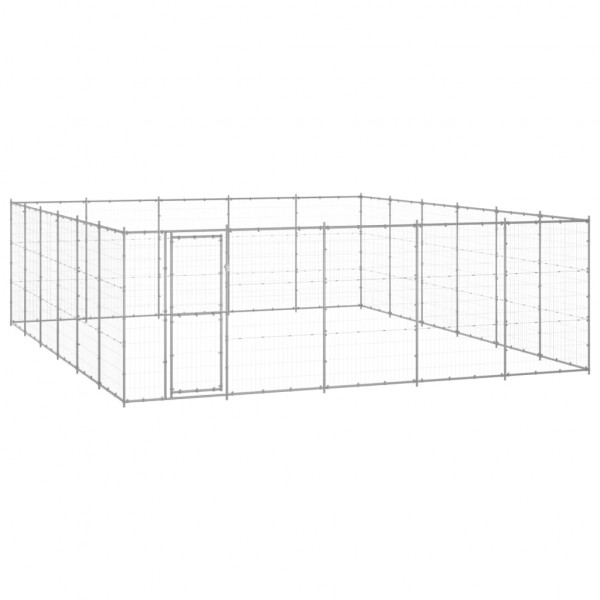 Perrera de exterior de acero galvanizado 36.3 m² D