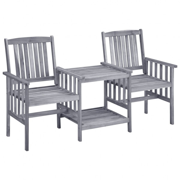 Cadeiras de jardim de madeira maciça 159x61x92 cm D