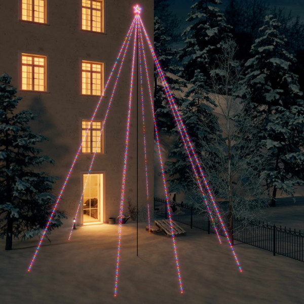 Luzes árvore de Natal interior/exterior 1300 LED cores 8 m D