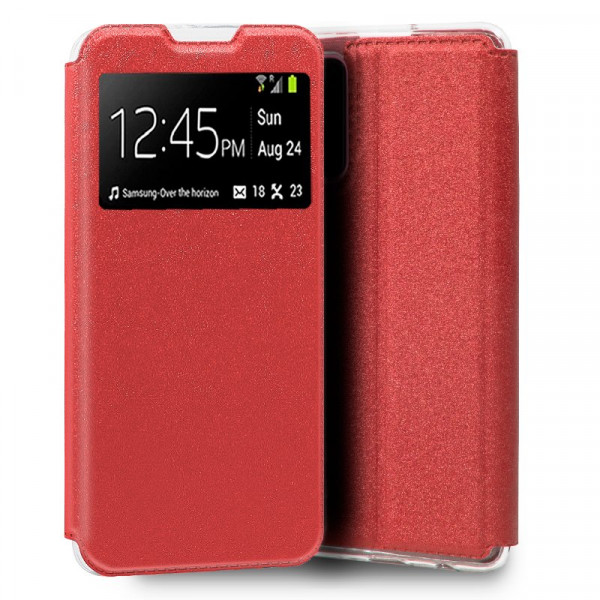 Fundação COOL Flip Cover para Xiaomi Redmi Note 11 / Note 11S Liso Vermelho D