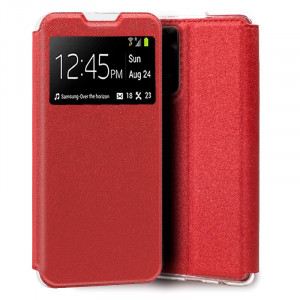 Funda COOL Flip Cover para Xiaomi Redmi Note 11 Pro / Note 11 Pro 5G / Note 12 Pro 4G Liso Rojo D