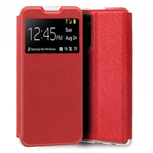 Fundação COOL Capa de Flip para Xiaomi Redmi Note 11 Pro / Nota 11 Pro 5G / Nota 12 Pro 4G Liso vermelho D