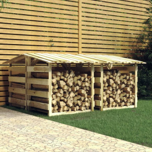 Pérgolas con techo 4 uds madera pino impregnada 100x90x100 cm D