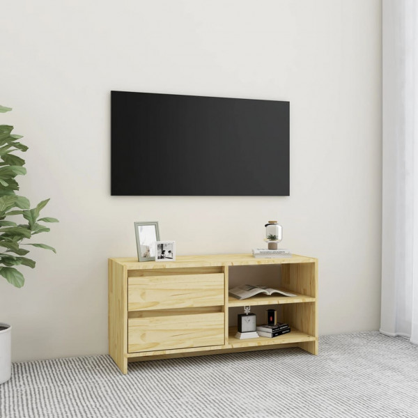 Móvel tv em madeira maciça de pinho 80x31x39 cm D