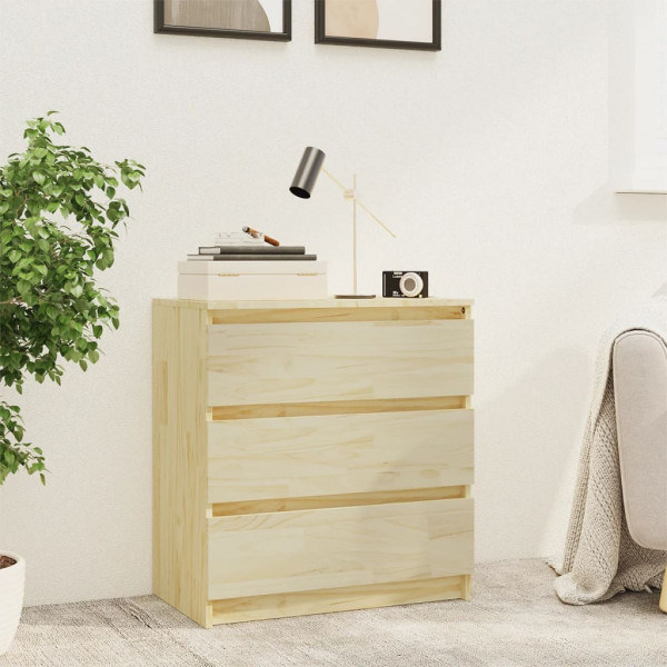 Mesa de cabeceira em madeira de mangueira maciça 60x36x64 cm D