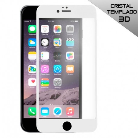 Protector Pantalla Cristal Templado COOL para iPhone 6 Plus / 6s Plus (FULL 3D Blanco) D