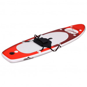 vidaXL Set de tabla de paddle surf hinchable azul marino 300x76x10