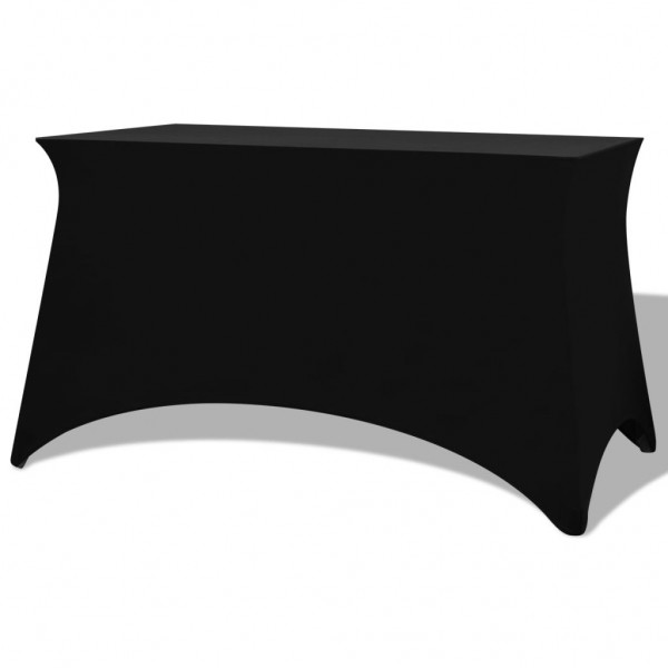 Capa elástica para mesa de 2 portas 183x76x74 cm preta D
