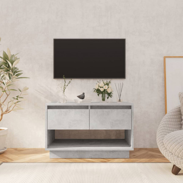 Mueble de TV aglomerado color gris hormigón 70x41x44 cm D