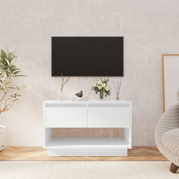 Mobiliário para TV madeira contraplacada branco brilho 70x41x44 cm D