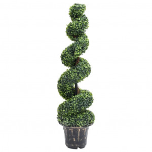 Planta espiral de Boj artificial con macetero verde 117 cm D