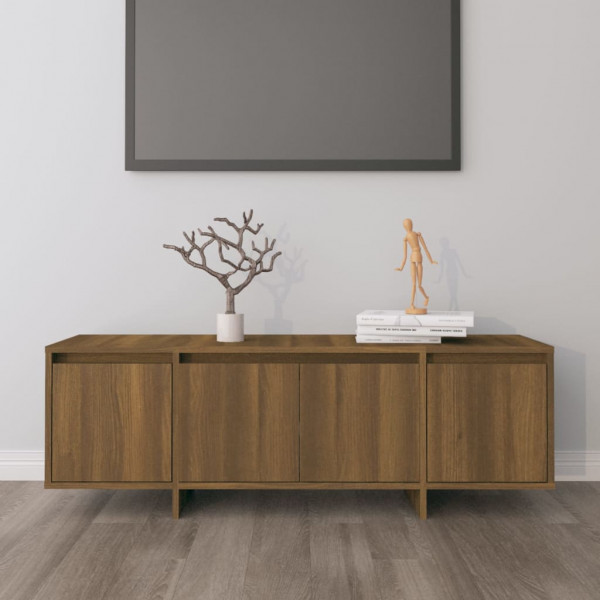 Mueble para TV madera contrachapada marrón roble 120x30x40.5 cm D