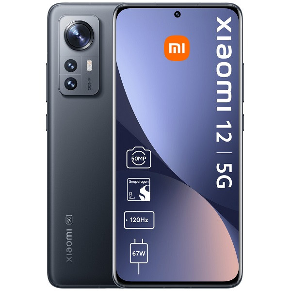 Xiaomi 12 5G dual sim 8GB RAM 256GB gris Xiaomi 12 5G dual sim 8GB RAM 256GB gris D