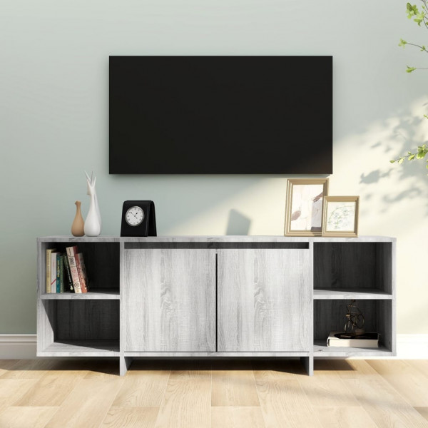 Mueble para TV aglomerado gris Sonoma 130x35x50 cm D