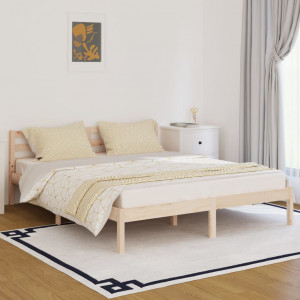 Estructura de cama Marco de Cama Somier de Cama madera maciza
