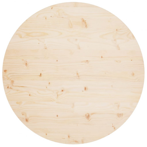 Superfície de mesa em madeira maciça de pinho Ø90x2,5 cm D