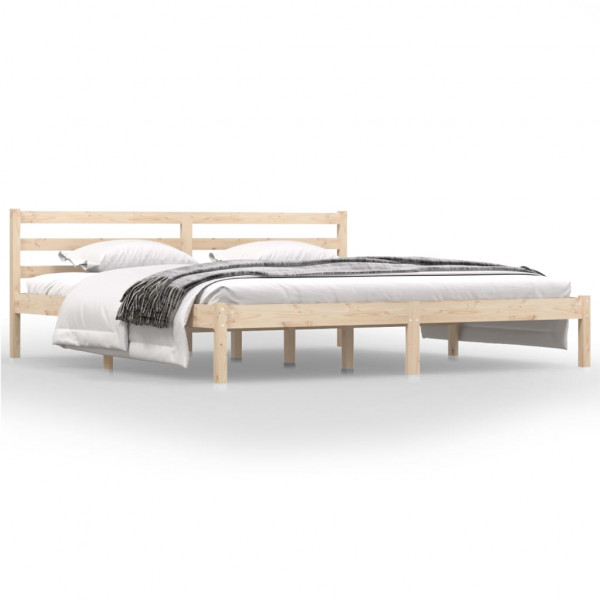 Estructura de cama madera maciza de pino 180x200 cm