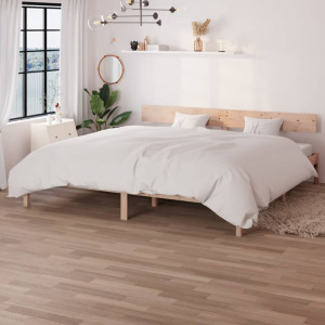 Estructura de cama madera maciza de pino 180x200 cm D