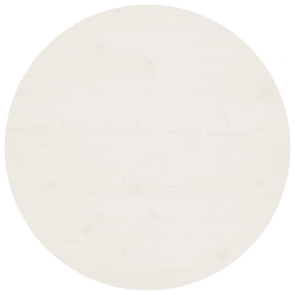 Superfície da mesa Madeira maciça de pinho branco Ø80x2.5 cm D