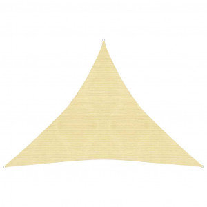 Toldo de vela HDPE beige 160 g/m² 4x4x4 m D