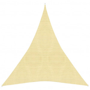 Toldo de vela HDPE beige 160 g/m² 5x6x6 m D