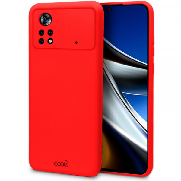 Carcaça COOL para Xiaomi Poco X4 Pro 5G tampa vermelha D