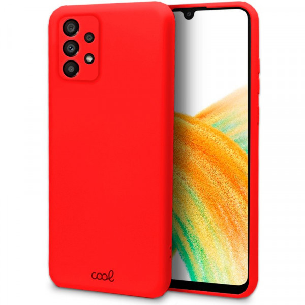 Carcaça COOL para Samsung A336 Galaxy A33 5G cobrir vermelho D