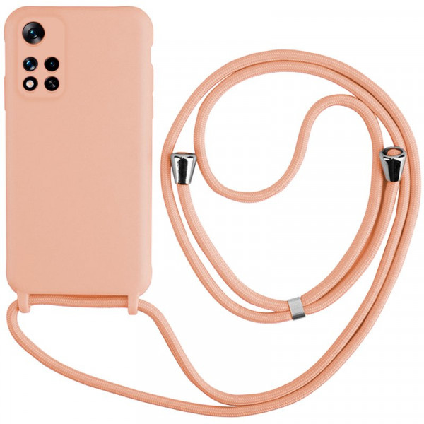 Carcaça COOL para Xiaomi Redmi Note 11 Pro Plus 5G Cordão liso rosa D