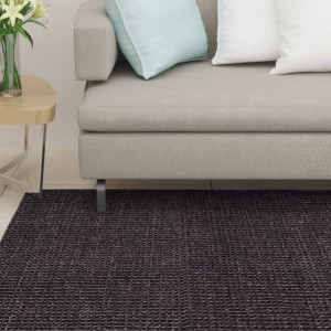 Alfombra de sisal natural negro 80x300 cm D