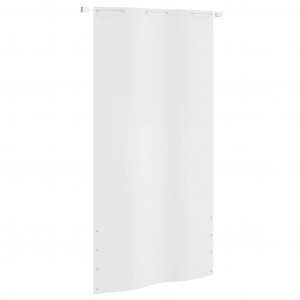 Toldo pantalla para balcón tela oxford blanco 120x240 cm D