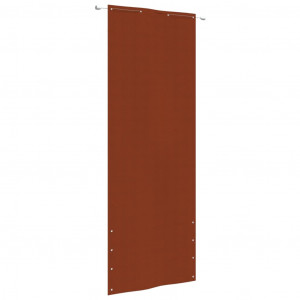 Toldo de tela para balcão de tecido Oxford terracota 80x240 cm D