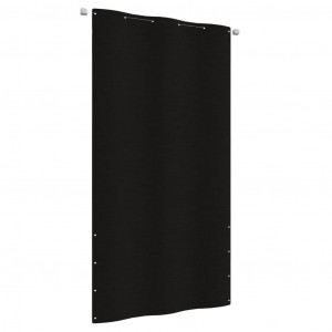 Toldo de tela para balcão de tecido oxford preto 120x240 cm D