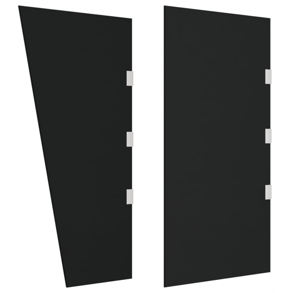 Panel lateral puerta de carpa 2 piezas vidrio templado negro D