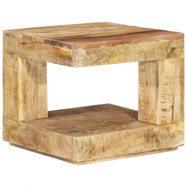 Mesa de centro de madera maciza de mango 45x45x40 cm D