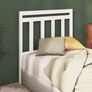 Cabecero de cama madera maciza de pino blanco 81x4x100 cm D