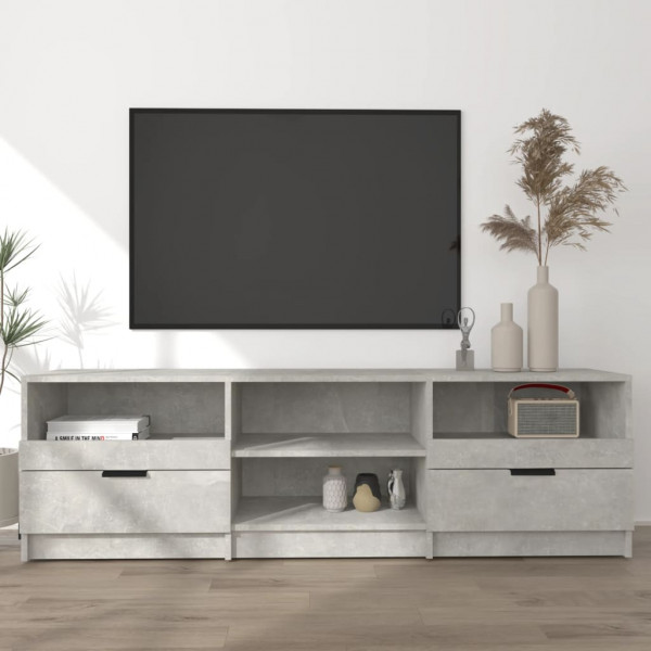 Móvel TV em compensado cinza concreto 150x33,5x45 cm D