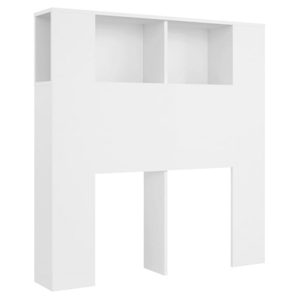 Mobiliário de cabeceira branco 100x18.5x104.5 cm D