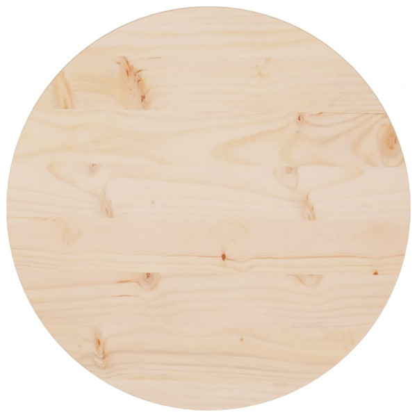 Superfície da mesa Madeira maciça de pinho Ø50x2.5 cm D