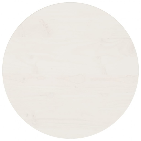 Superficie de mesa madera maciza de pino blanco Ø50x2.5 cm D