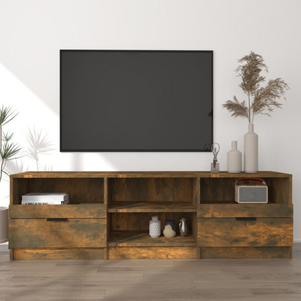 Mobiliário para TV madeira contraplacada carvalho fumado 150x33.5x45cm D