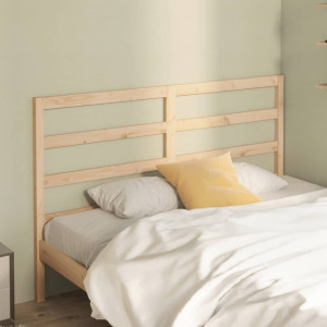 Cabecero de cama madera maciza de pino 126x4x100 cm D