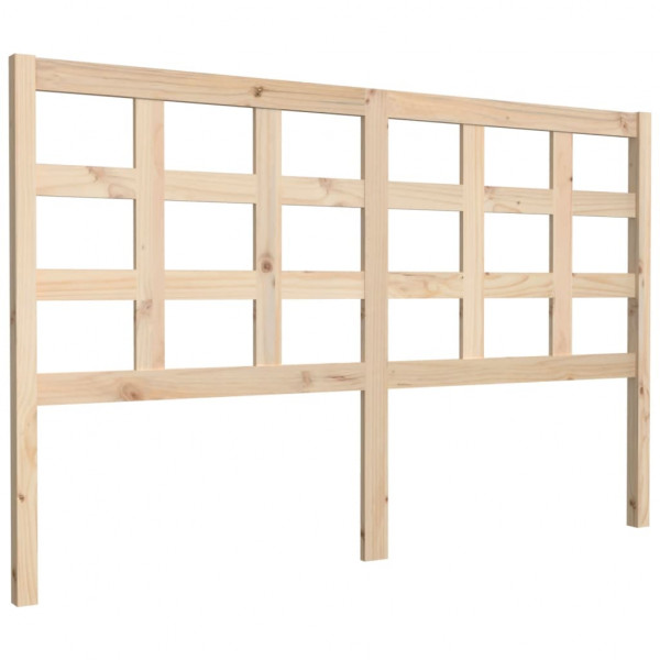 Cabeceira de cama em madeira maciça de pinho 156x4x100 cm D