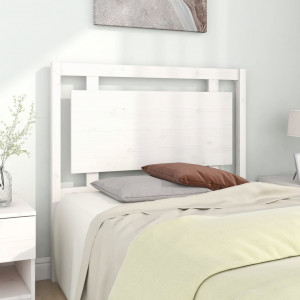 Cabecero de cama madera maciza de pino blanco 105.5x4x100 cm D